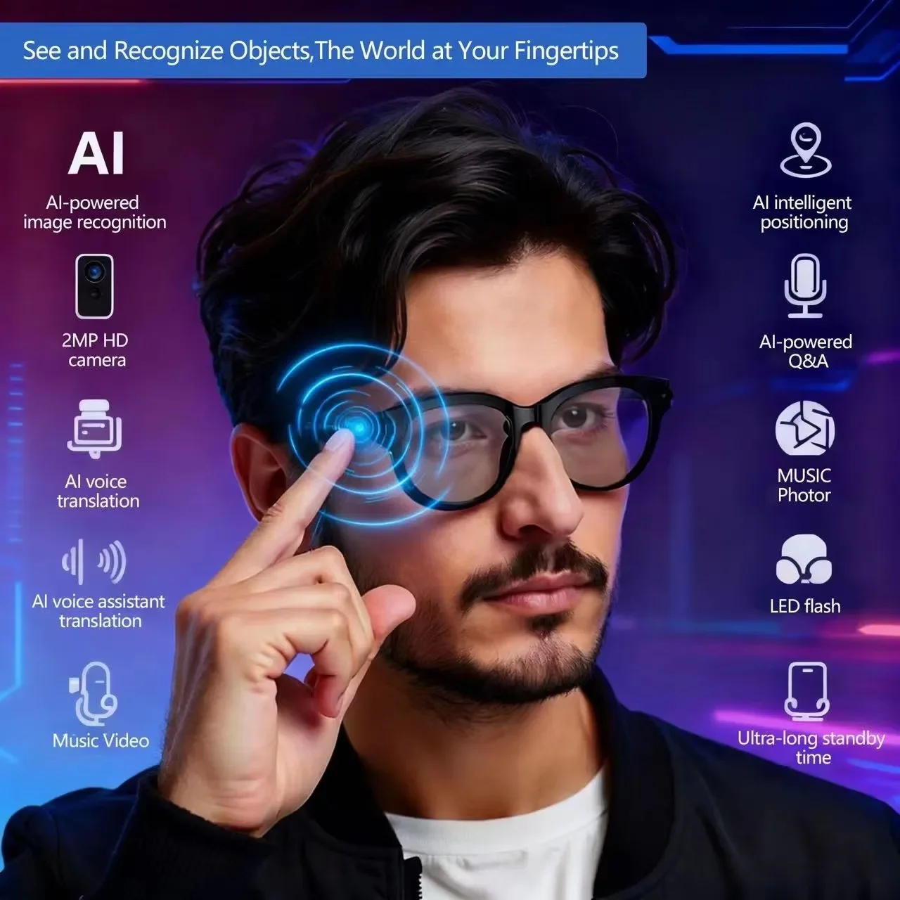 Audio Music To Video Ai - Lentes de Sol Inteligentes con IA