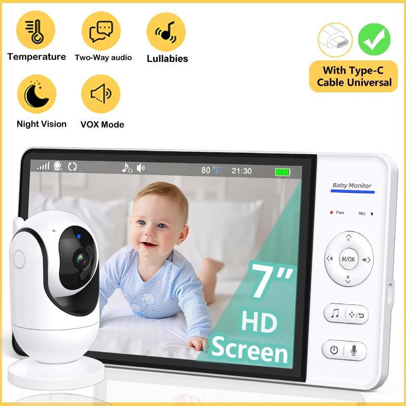 Audio Music Kids - Monitor de bebé sin WiFi de