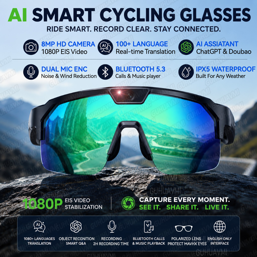 Audio Music To Video Ai - Gafas Inteligentes 2026 Actualizadas con Cámara