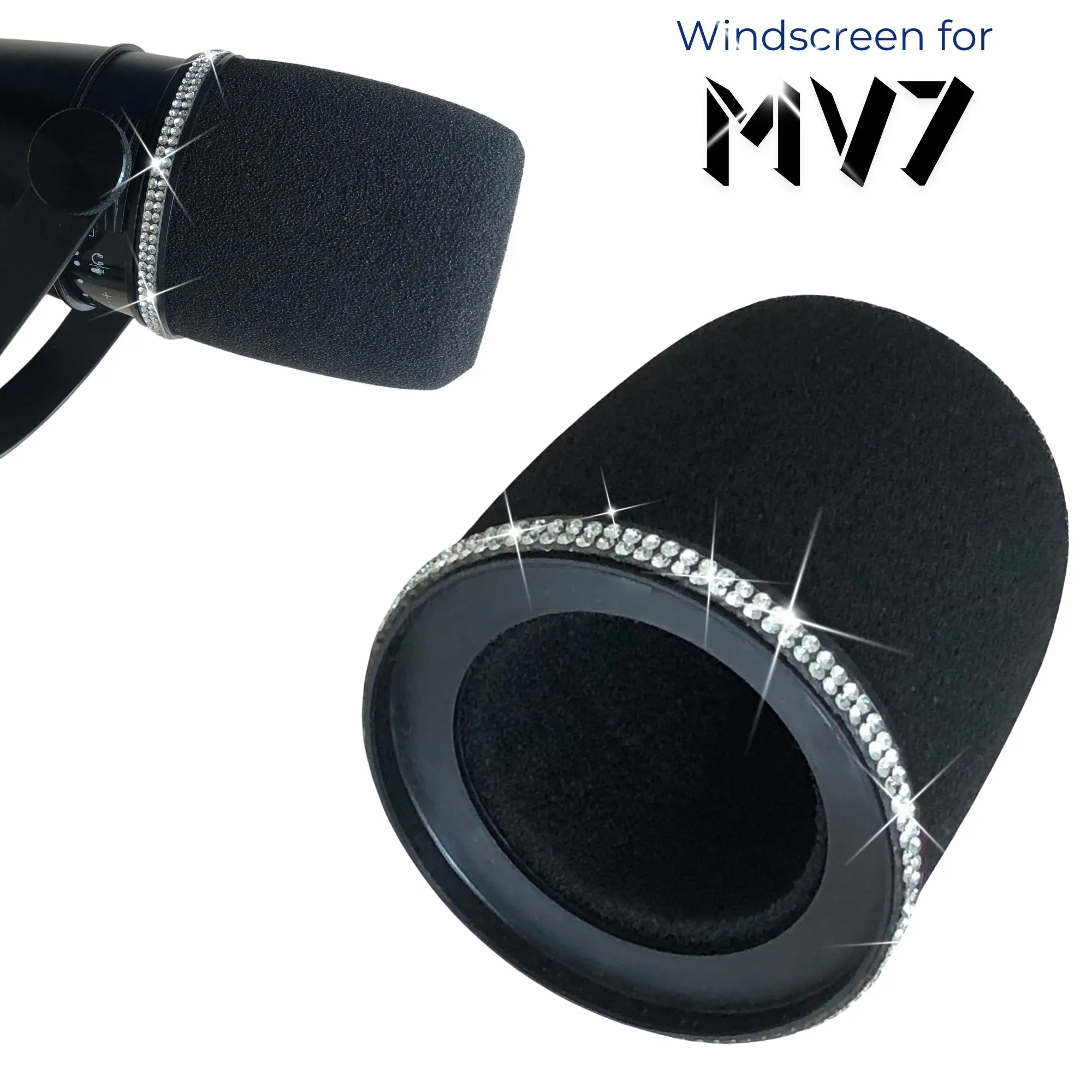 Shure Mic Mv7 - Filtro Pop de espuma brillante MV7