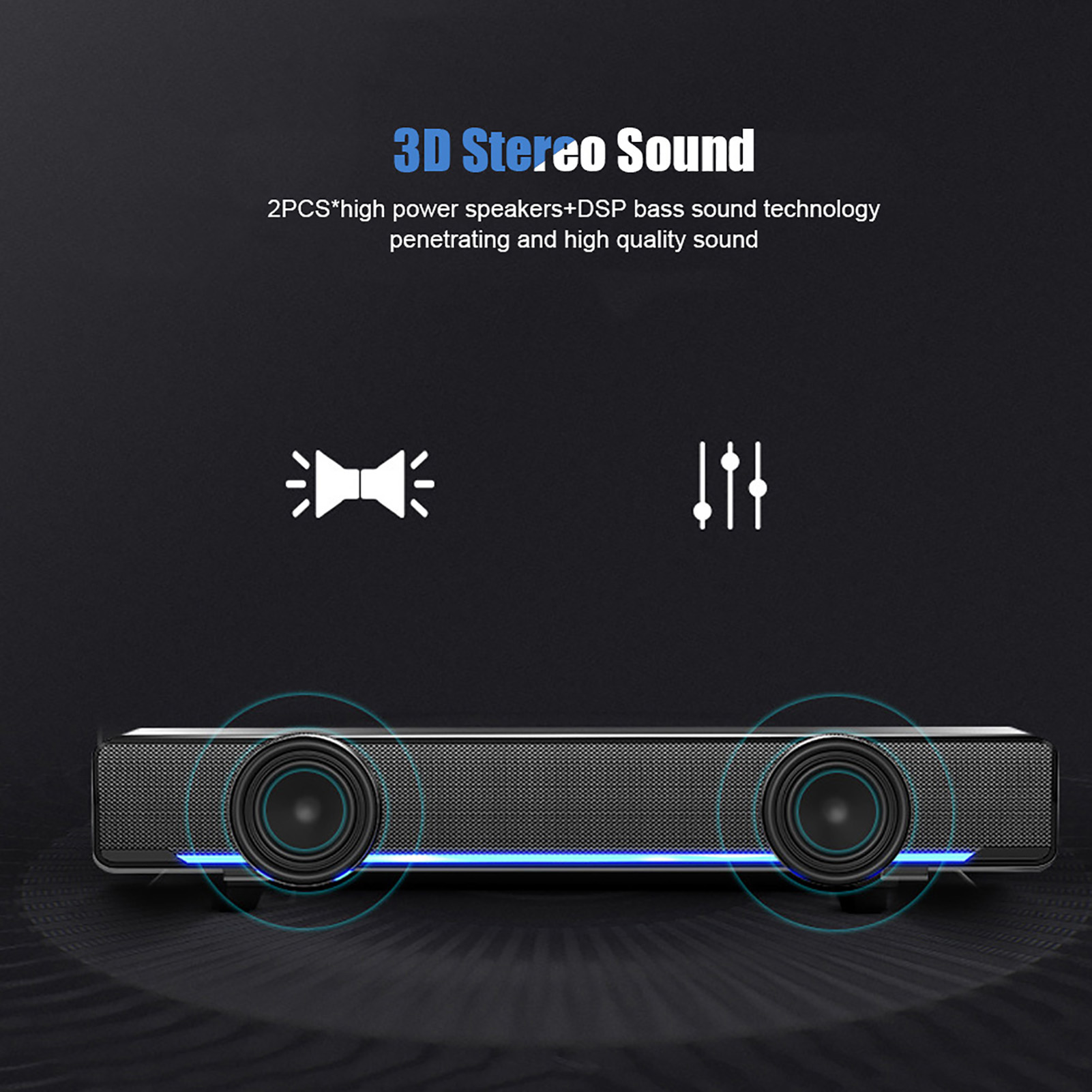 Barra de sonido portátil, barr - Audio Music Player Pc reseña y precio