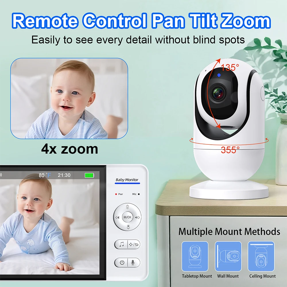 Monitor de vídeo para bebé de  - Audio Music Kids reseña y precio