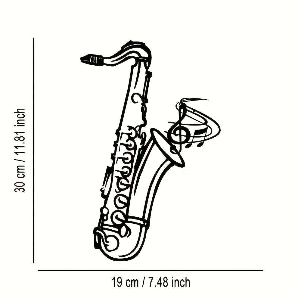 Placa decorativa de saxofón de - Audio Music Live reseña y precio