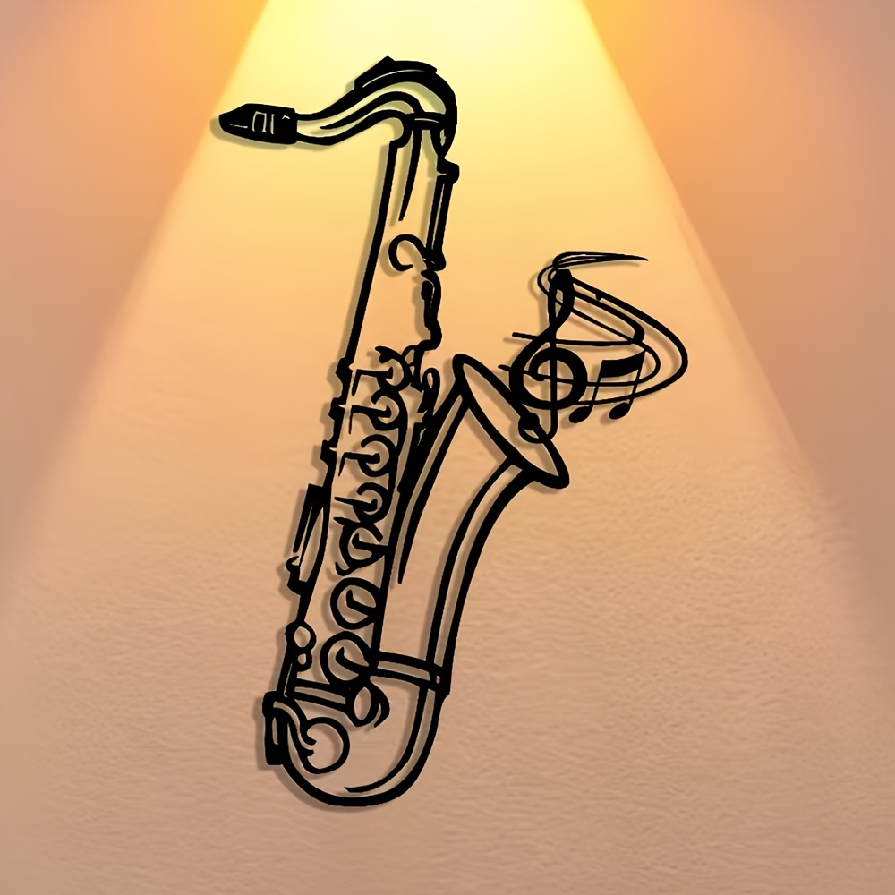 Placa decorativa de saxofón de - Audio Music Live reseña y precio