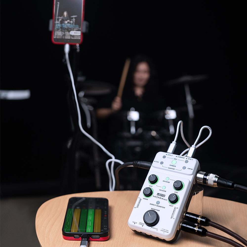 Mezclador de Audio JOYO MOMIX  - Audio Music Live reseña y precio