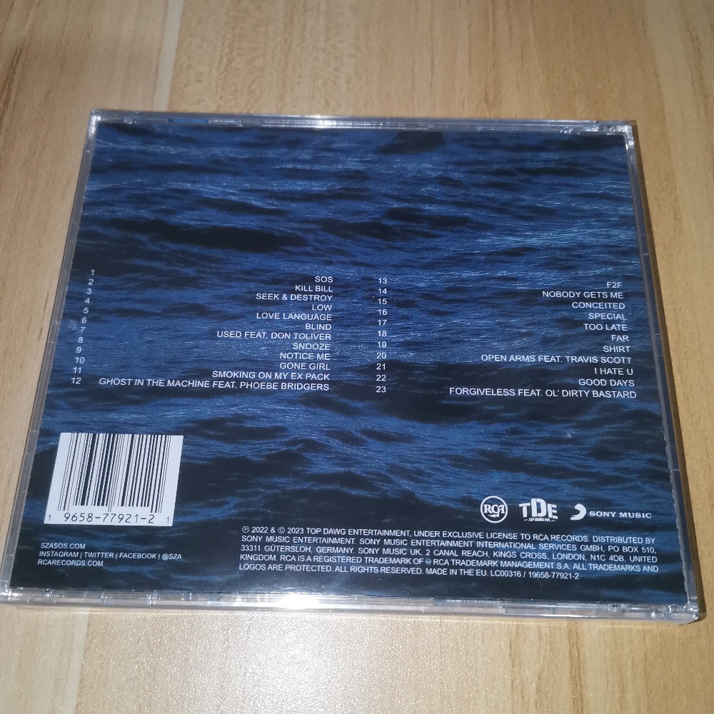 SZA SOS CD, Álbum de Música R& - Audio Music Songs reseña y precio