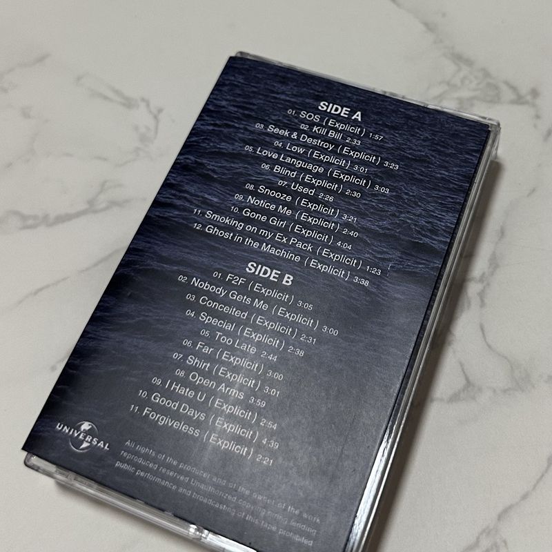 Casete de Música R&B Occidenta - Audio Music Lyrics reseña y precio