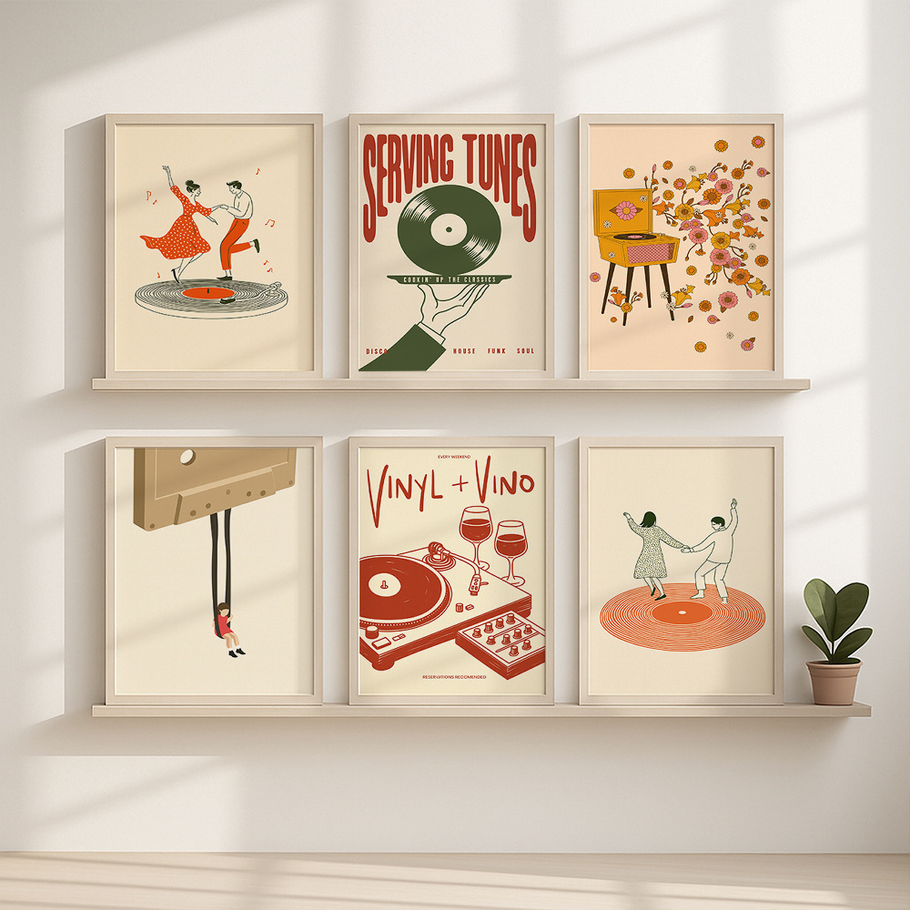 Póster de Lona Vintage con Dis - Audio Music Live reseña y precio