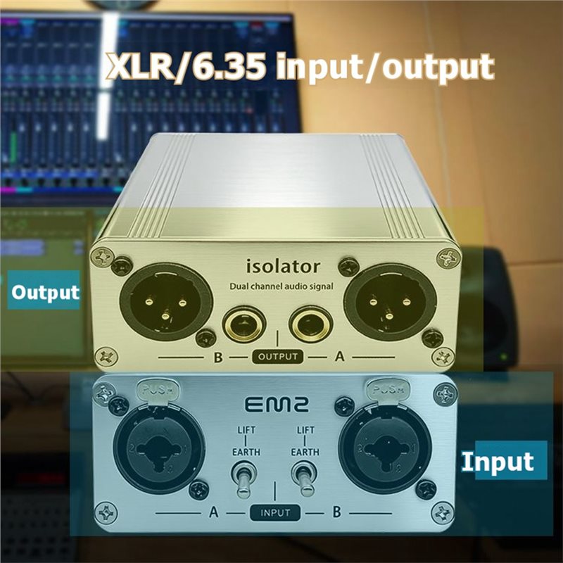 Aislador de Audio CJSD-XLR, Fi - Audio Music Isolator reseña y precio