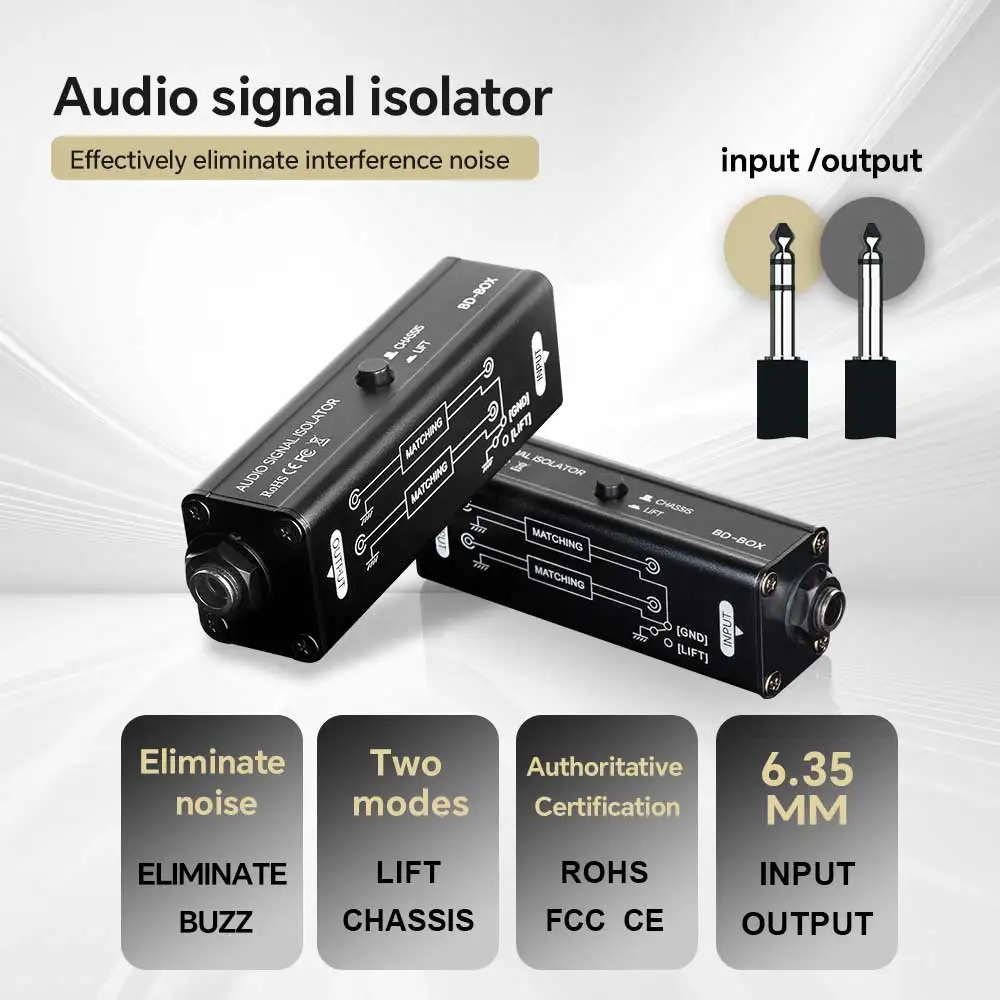 Aislador de Bucle de Tierra AU - Audio Music Isolator reseña y precio
