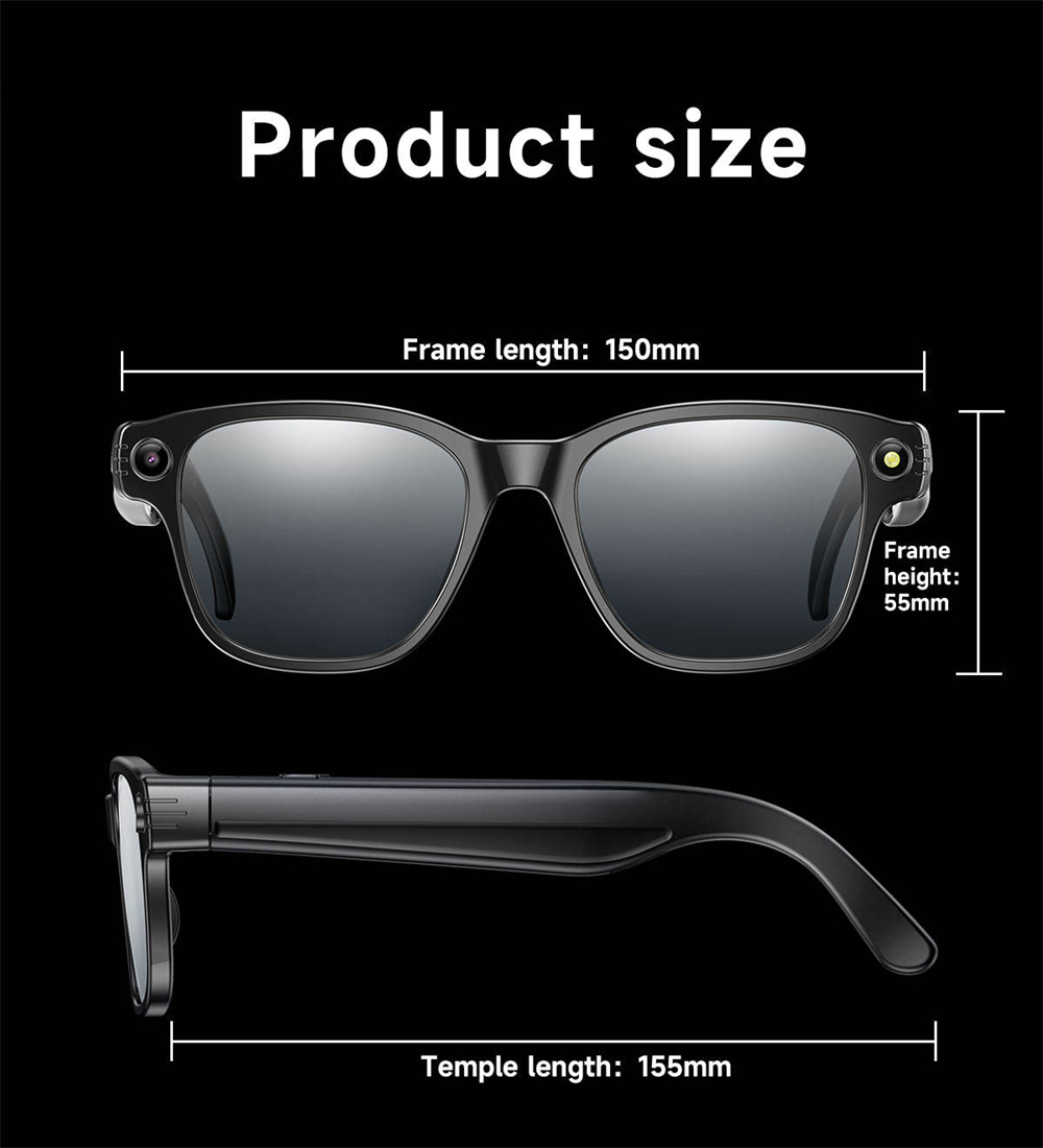 Nuevas gafas inteligentes L801 - Audio Music To Video Ai reseña y precio