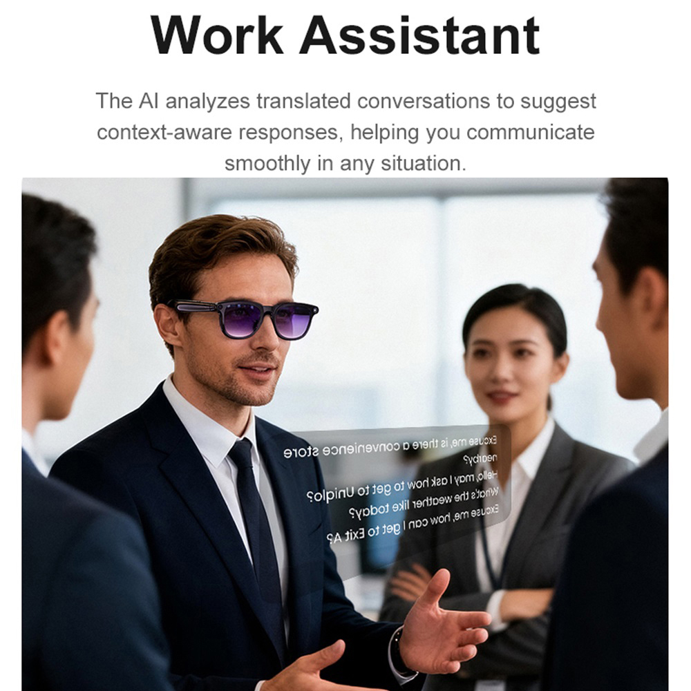 Gafas inteligentes AI asistent - Audio Music To Video Ai reseña y precio