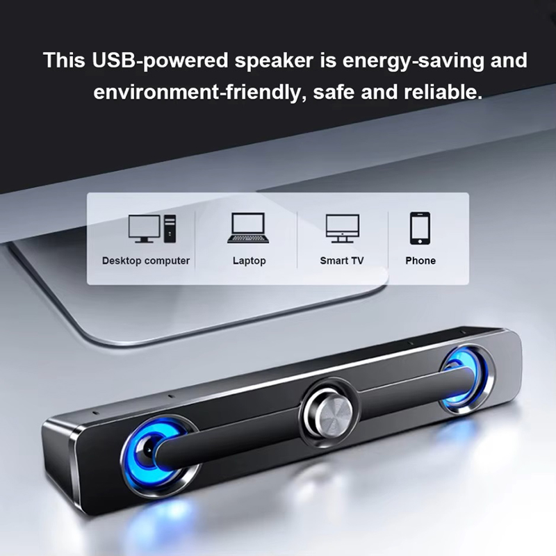 Altavoz con cable, barra de so - Audio Music Player Pc reseña y precio