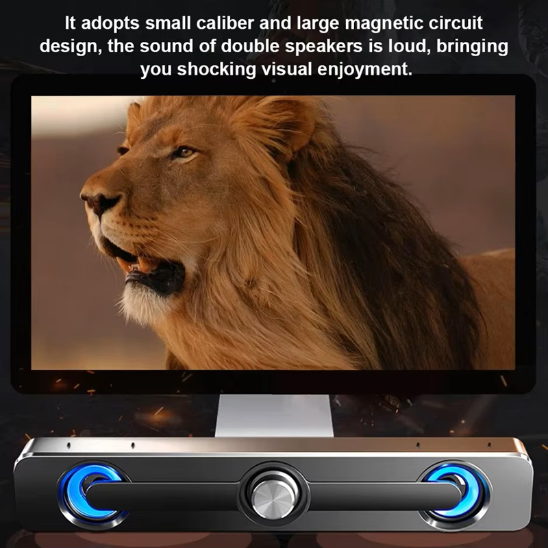 Altavoz con cable, barra de so - Audio Music Player Pc reseña y precio
