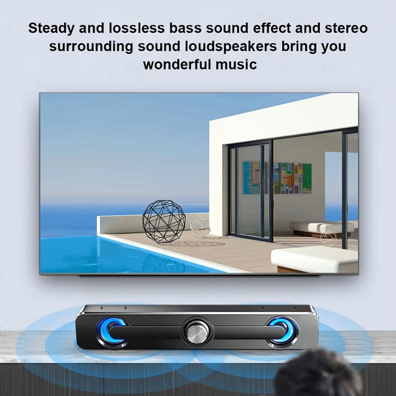 Altavoz con cable, barra de so - Audio Music Player Pc reseña y precio