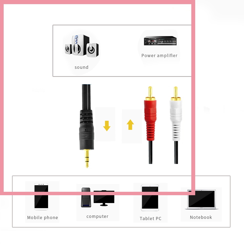 Cable Divisor de Audio Estéreo - Audio Music Player Pc reseña y precio