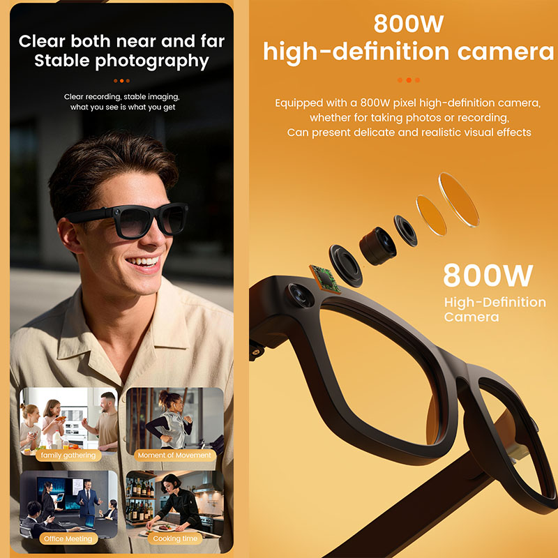 Gafas Inteligentes con IA, Cám - Audio Music To Video Ai reseña y precio