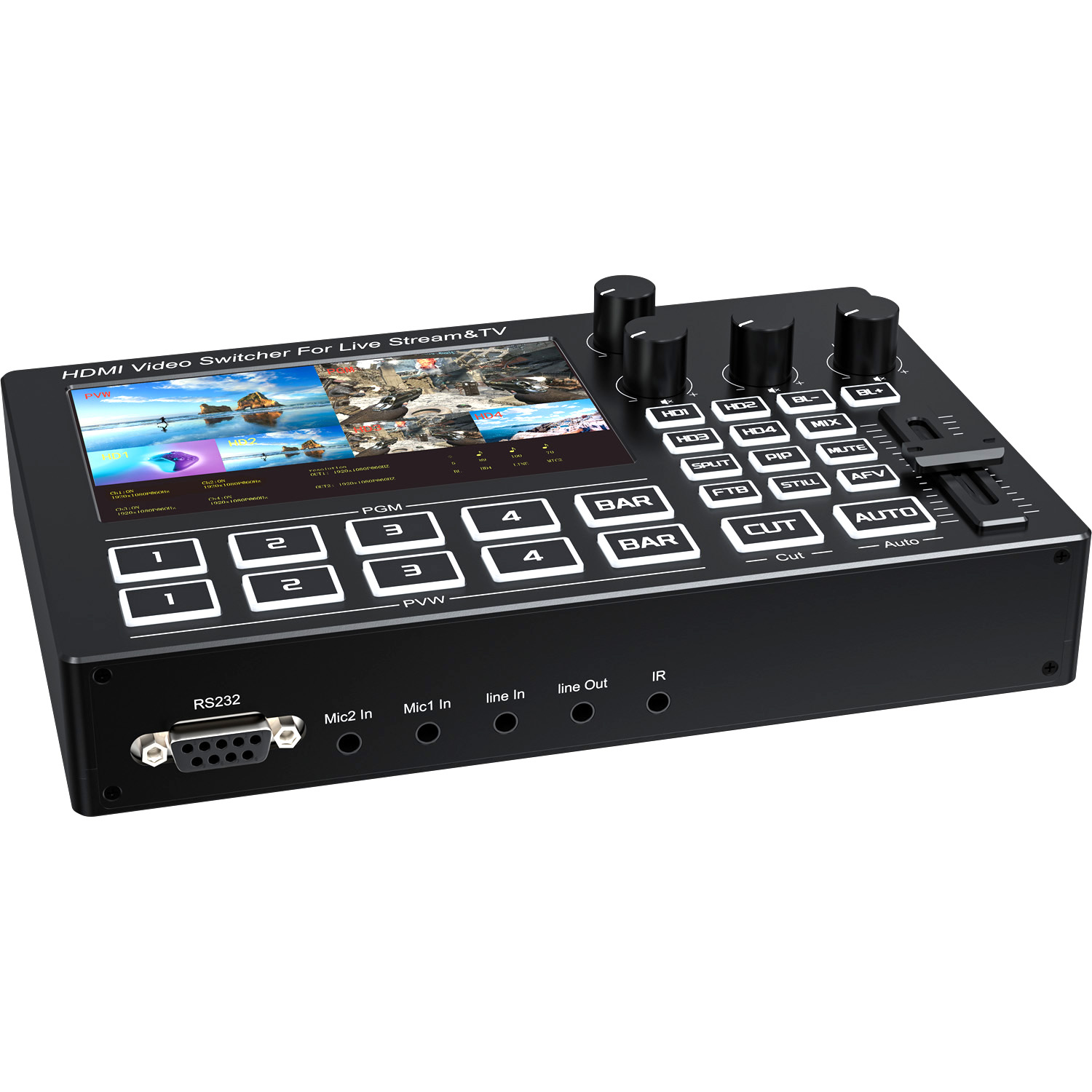 Mezclador de Video HDMI de 4 C - Audio Music Live reseña y precio